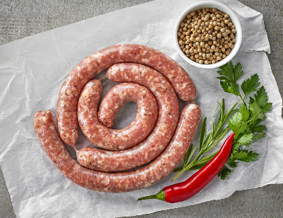 Saucisse fraîche avec piment d'espelette (Sachet de 2Kg)