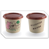 Pots rillettes maison marron 250 pp (X250)