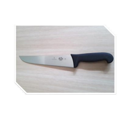 Couteau boucher manche fibrox noir inox 28cm