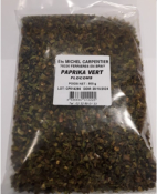 Poivron (paprika) vert flocon sachet de 0.5Kg