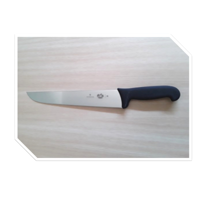 Couteau boucher manche fibrox noir inox 31 cm