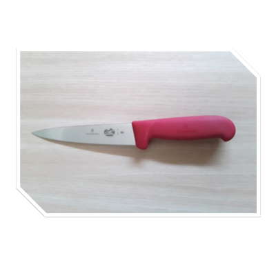 Couteau désosser manche fibrox Rouge, inox 16cm
