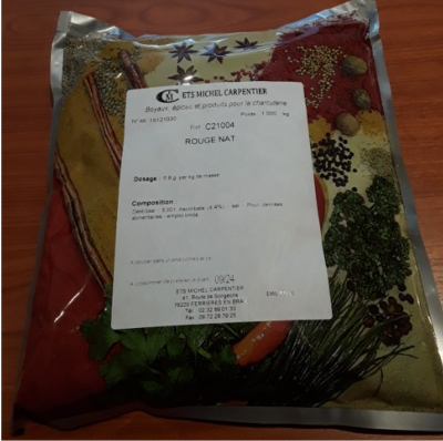 Rouge nat sachet de 1Kg