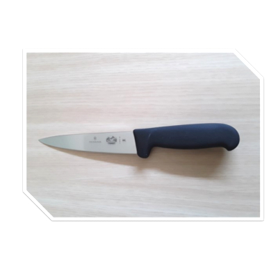 Couteau désosser manche fibrox noir, inox 16cm
