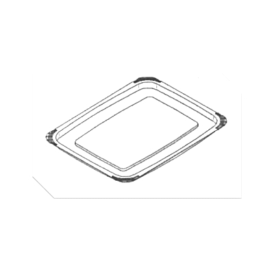 Couvercle cristal RPET pour Luxifood 750 et 1200 (x480) (sur commande)