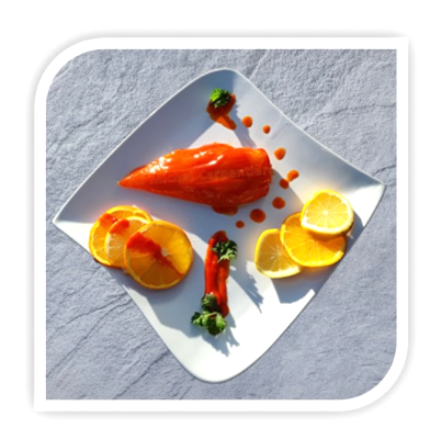 Sauce condimentaire Orange brillant à base d’huile - en seau de 4kg